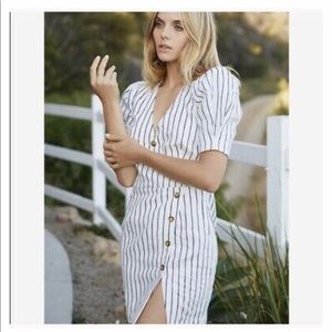 NWT Saylor Women’s Pauline Stripe Linen Dress